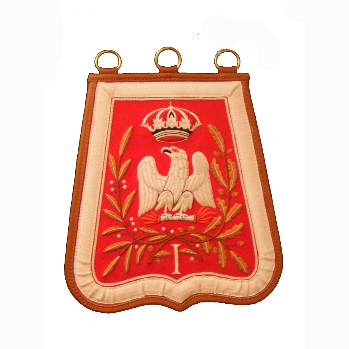 Sabretache 1st hussar troop, circa Bullion Wire Insignia Hand Embroidery Gold Bullion Wire flag